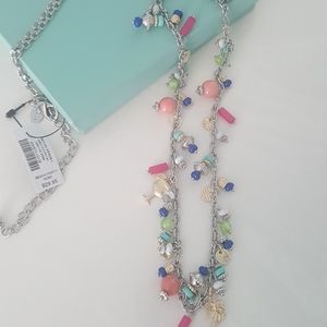 New Chicos Long Multicolored Necklace